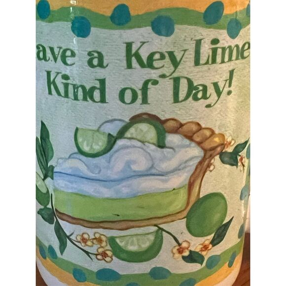 Cuppa Ceramic Coffee Mug Key Lime Pie Recipe Multicolor Key West Florida Cute - Picture 3 of 9